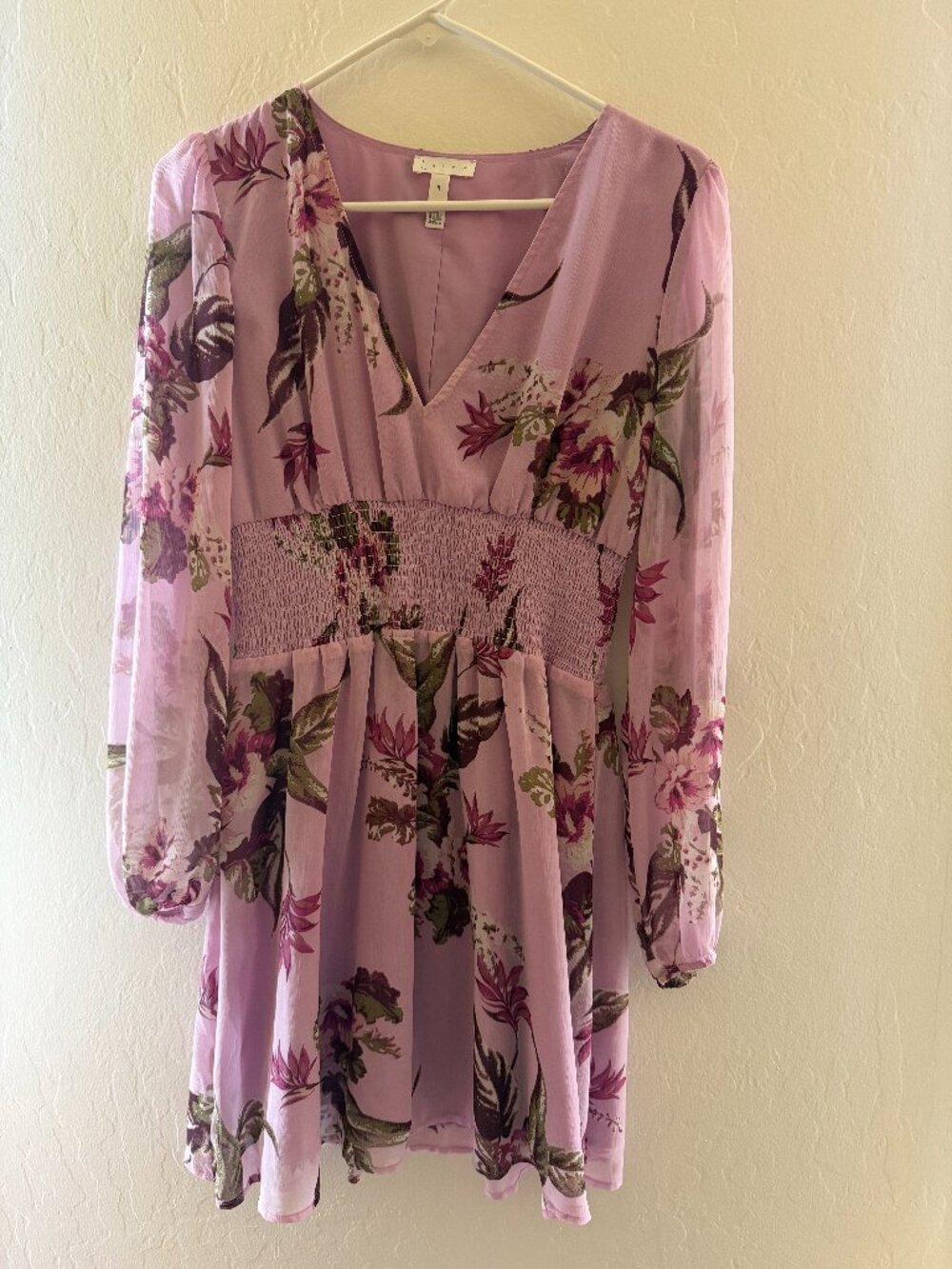Leith Floral Lavender Dress Size M